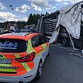 Lastwagenunfall auf der A9