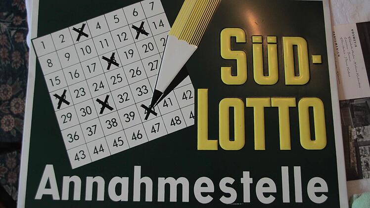 Altes Lotto-Schild. Foto: Jürgen Gärtner