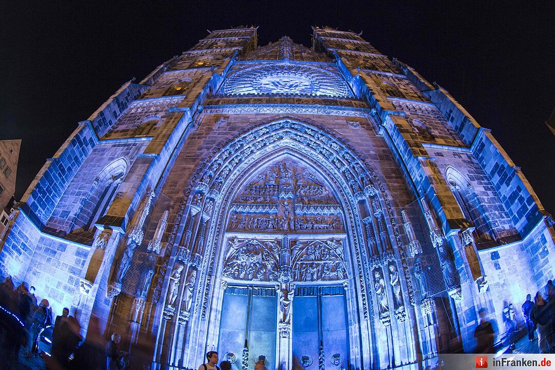 Eindrücke von der Blauen Nacht in Nürnberg