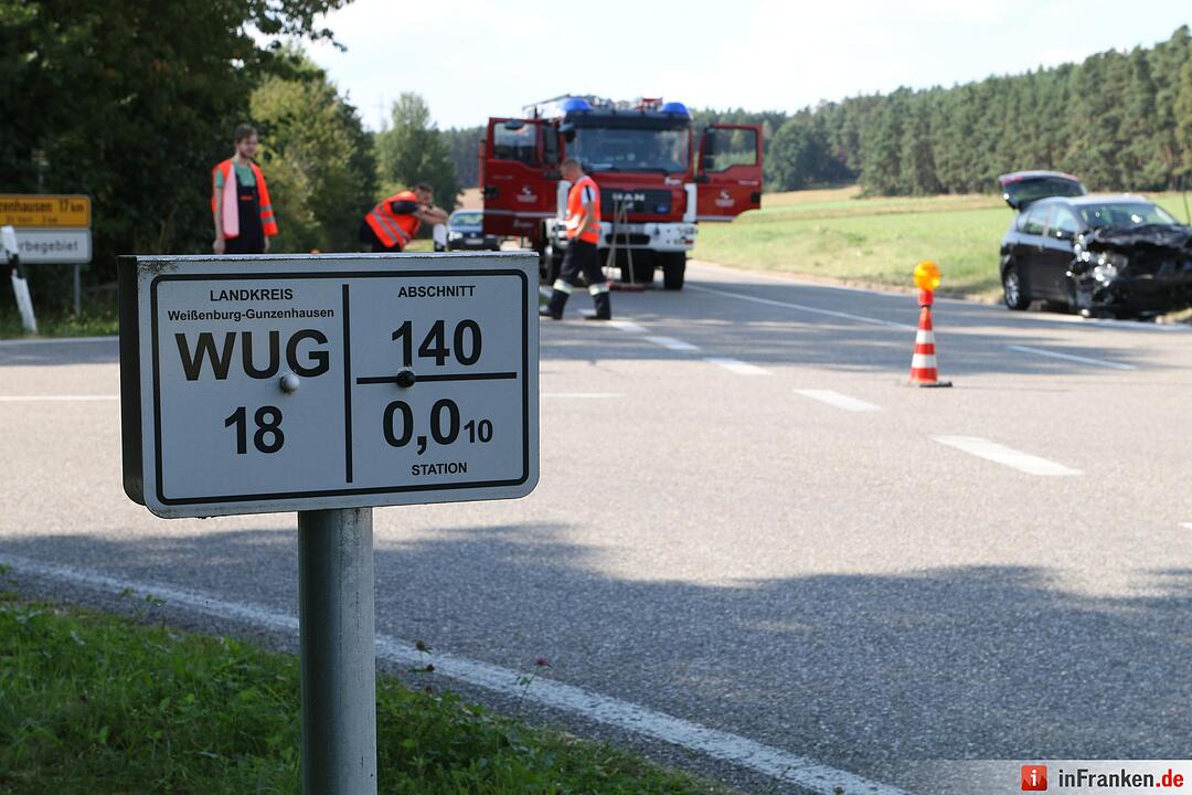 Beim Abbiegen Verkehr übersehen - Zwei Verletzte bei Zusammenstoß