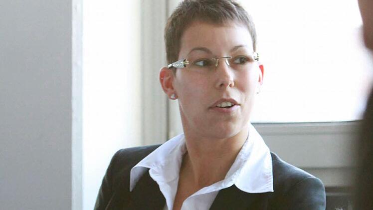 Nadine Krannich von der VR-Bank