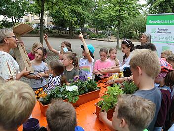 Die Kinder waren mit Eifer bei der Sache. Foto: Franz Galster