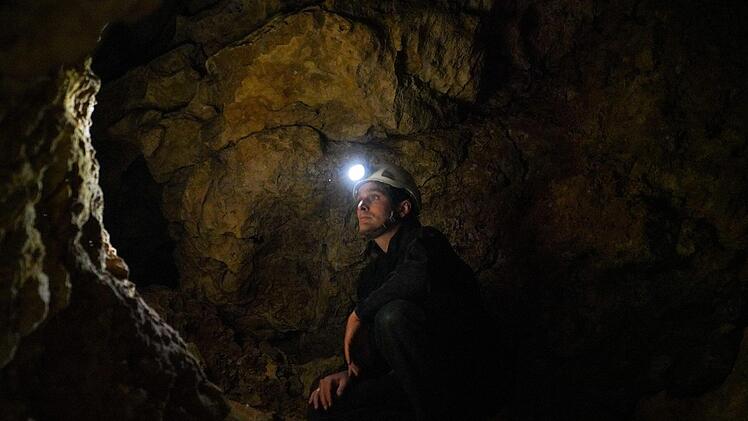 Höhlenforscher Nils Bräunig im Hohlen Stein bei Kainach Fotos: privat