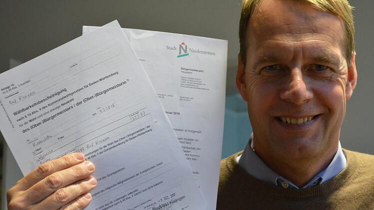 Für Rainer Warzecha stehen die Zeichen auf Veränderung: Der 50-Jährige tritt bei der Bürgermeisterwahl in Niederstetten an. Foto: Isolde Krapf