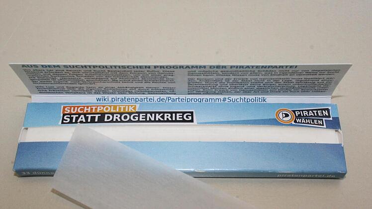 Zigarettenpapier der Piratenpartei