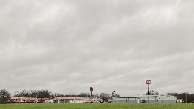 Driftspuren in einem Acker