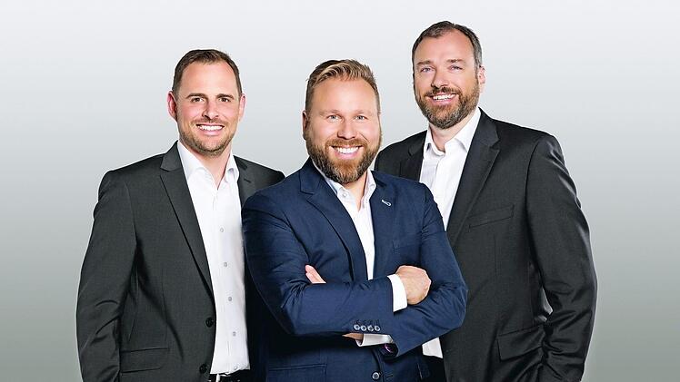 Das neue Geschäftsführer-Trio von Marcapo: Marc-Stephan Vogt, Thomas Ötinger und Christian Schwarzenberger (von links)   Foto: Marcapo GmbH