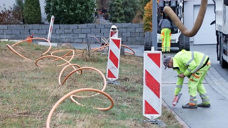 Im Trenching-Verfahren wurde in den vergangenen beiden Jahren in Bad Staffelstein die Datenautobahn ausgebaut. Foto: Matthias Einwag