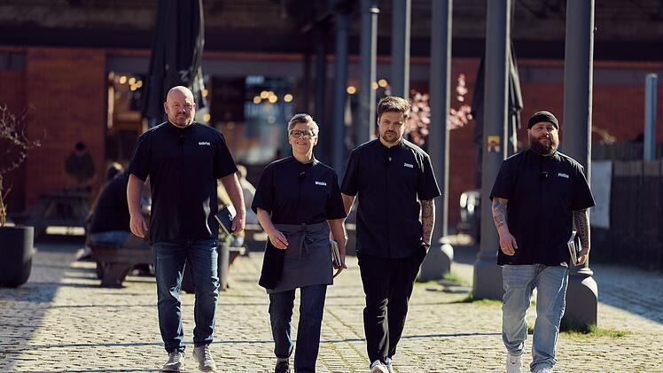 Die Finalisten von "M&auml;lzers Meisterklasse", von links: Gabriel, Monika, Jonas und Philipp.