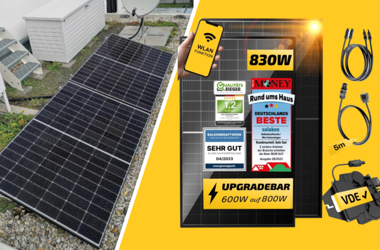 Balkonkraftwerk zu Black Friday: Echte Kampfansage - dieses Set kostet nur 297 Euro