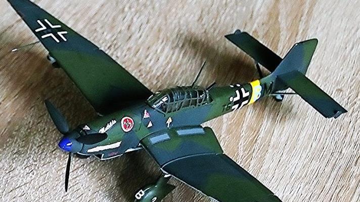 Eines der Flugzeugmodelle des Bastlers aus Fierst