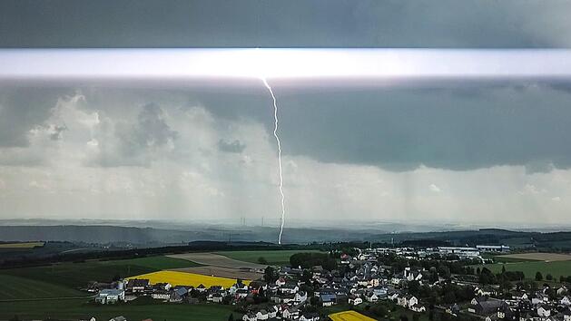 Starke Gewitter in Franken