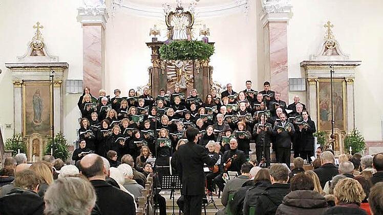 Das "Ensemble Vocalissimo" hat Mitglieder der Kantorei Haßberge (hier bei einem früheren Konzert); die Sänger gestalten die "Misa Criolla" in der Marienkirche in Königsberg mit.  Foto: FT-Archiv