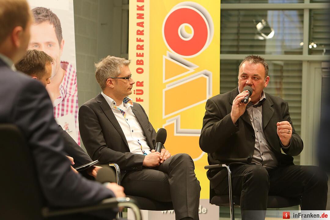 Podiumsdiskussion in Forchheim mit den OB- Kandidaten; Foto: Barbara Herbst