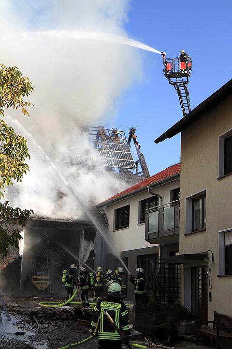 Brand in Schweinestall in Herzogenaurach
