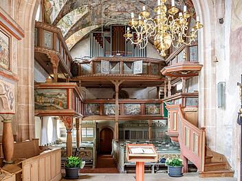 Der reich verzierte Innenraum der Kirche. Foto: "denkmalRaum" - Stefan Schwarz