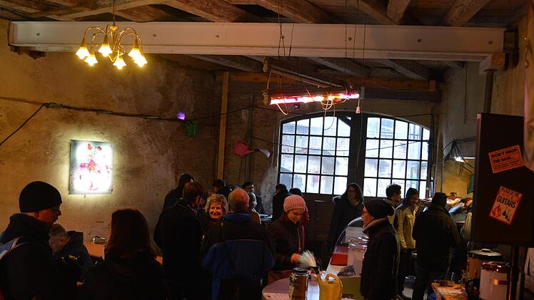 So sah es zum Richtfest im Inneren der Kulturgärtnerei aus. Foto: Andreas Thamm