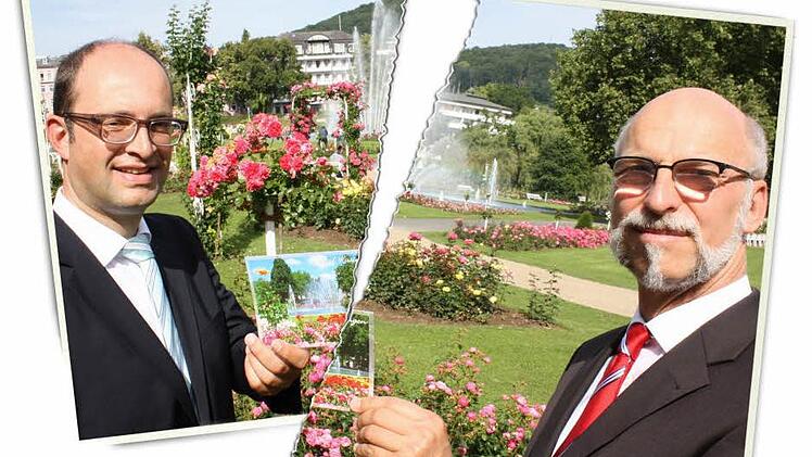 Die Idylle hat einen Riss bekommen: Kurdirektor Gunter Sauers (links)  Zukunft in Bad Kissingen wird zum Thema im Stadtrat. Oberbürgermeister Kay Blankenburg bestätigte die  Debatte.  Foto: Archiv