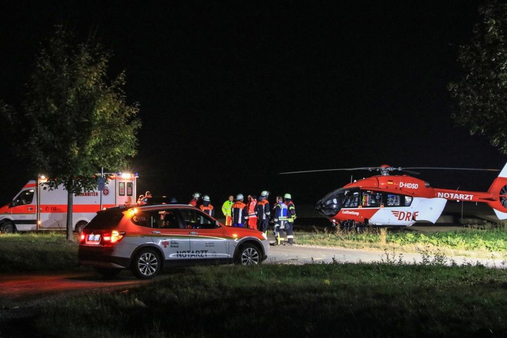 Schwerer Unfall bei Schweinfurt: 16-Jähriger lebensgefährlich verletzt