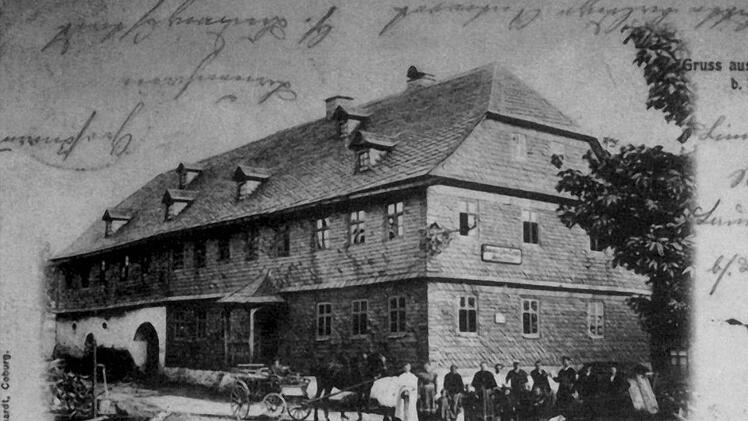 Der Gasthof am Wildberg auf einem alten Postkarte von 1900Repro: Veronika Schadeck