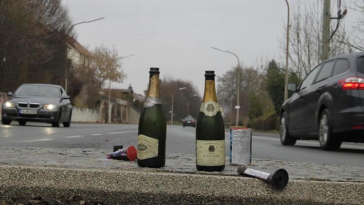 Silvester-Stilleben: gesehen auf der Bayreuther Straße.  Foto: Andreas Oswald