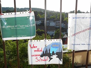 Das Bild entstand im vergangenen Jahr, als die Schülergemeinschaft schon einmal Rettungsaktionen für das Theresianum gestartet hat.Foto: Ronald Rinklef