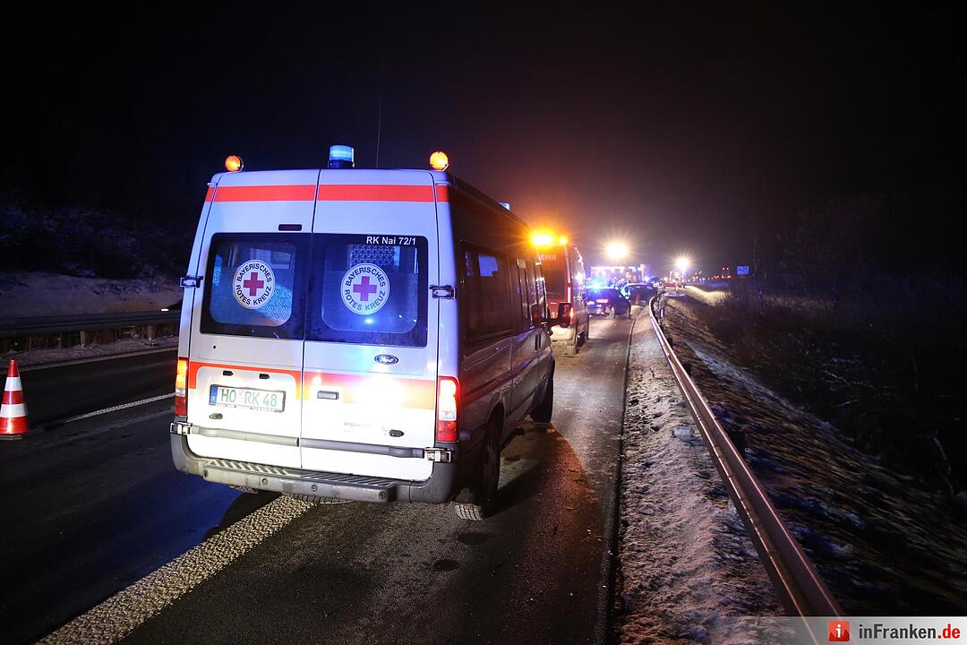 Mehrere Fahrzeuge an Unfall auf A72 beteiligt