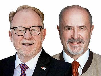 Hans Michelbach (links) und Jürgen W. Heike sind Mitglieder der Bundesversammlung, die am Sonntag einen neuen Bundespräsidenten wählt.