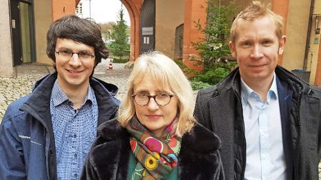 Ein Trio, das für Schwung im Forchheimer Musikleben sorgt: Lorenz Deutsch, Susanne Fischer und Radoslaw Szarek (v.l.) Foto: Ekkehard Roepert
