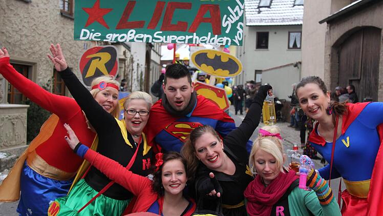 Faschingszug durch Sulzthal