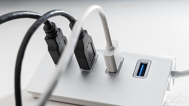 Unterschiedliche Farben bei USB-Ports haben Bedeutung
