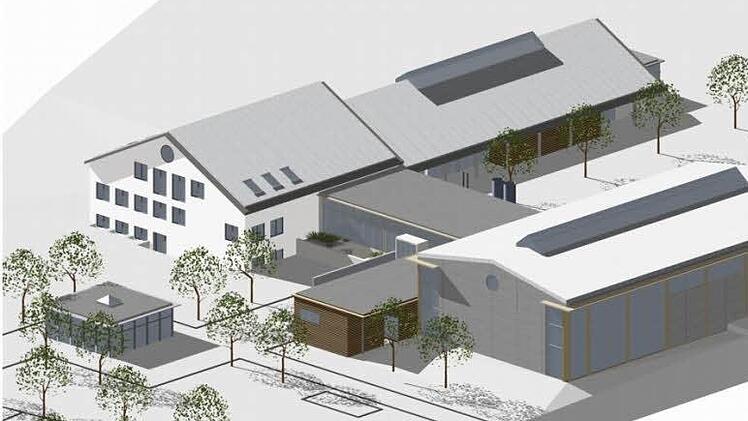 Das neue Freizeit- und Tourismuszentrum als 3-D-Zeichnung.