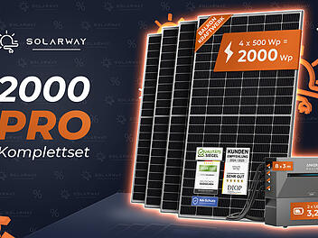Solarway haut hier ein Balkonkraftwerk mit starken 2000 Watt und Zweifachspeicher von Anker raus.