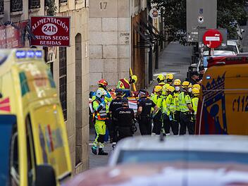 Gebäudeeinsturz in Madrid