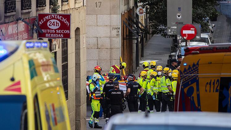 Gebäudeeinsturz in Madrid
