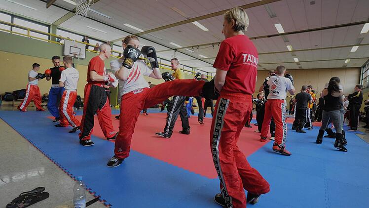 Beim Kampfsport-Training in Rannungen. Foto: Hopf