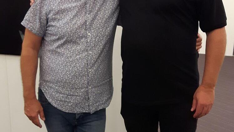 Sven Renner mit Rainer Schoch...