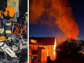 Hirschaid: Gartenlaube im Ortskern steht in Flammen - aufmerksame Nachbarn greifen ein