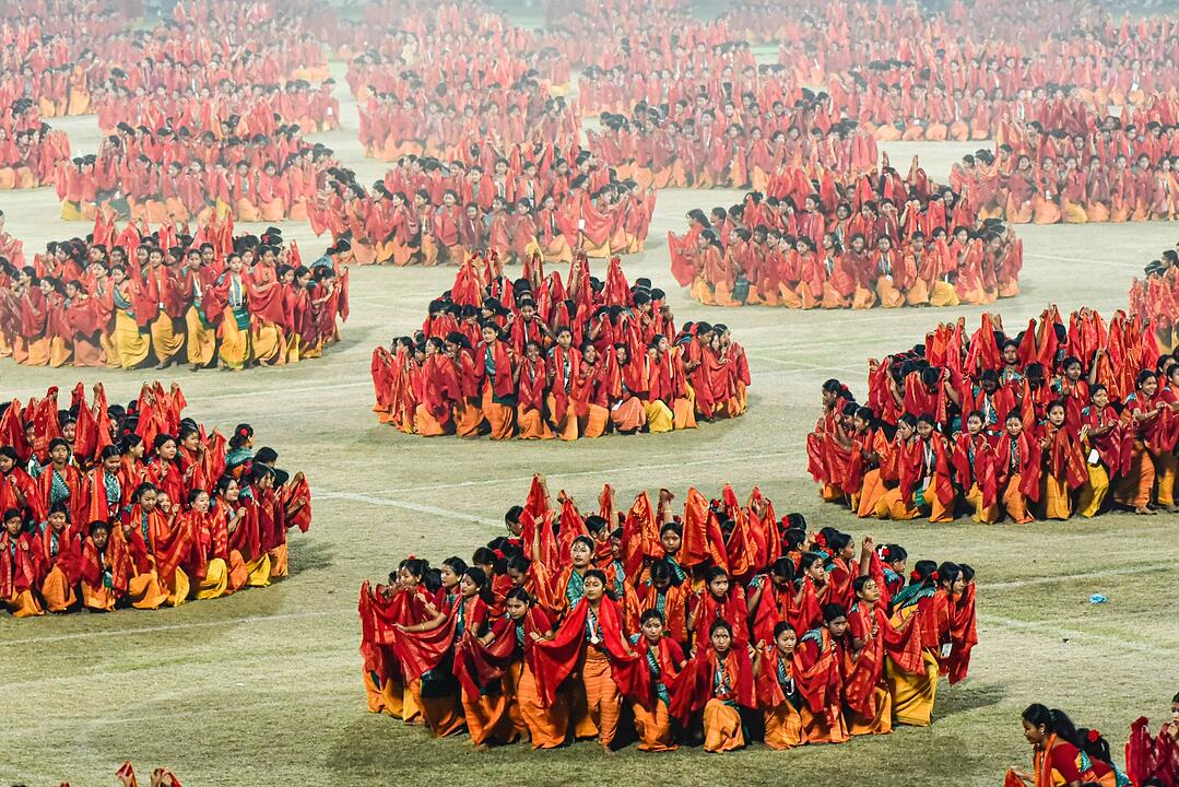 Bagurumba-T&auml;nzer proben f&uuml;r Weltrekordversuch