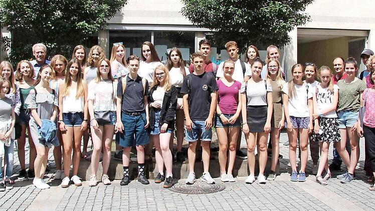 Einige der Austauschschüler waren schon zum zweiten Mal in Herzogenaurach. Foto: Richard Sänger