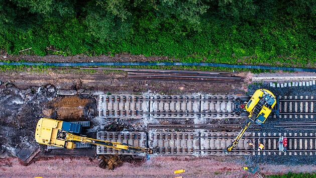 Bauarbeiten an der Infrastruktur