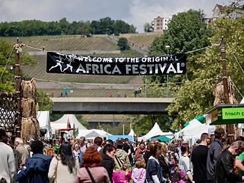 Das Africa-Festival lockt traditionell viele G&auml;ste nach W&uuml;rzburg. Jetzt musste die beliebte Veranstaltung wegen Hochwassers abgebrochen werden. Foto: Daniel Karmann, dpa