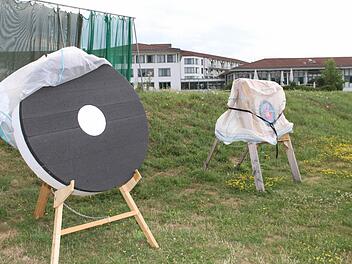 Für die beiden Zielscheiben möchte die Schön-Klinik eine Überdachung bauen. Foto: Matthias Einwag