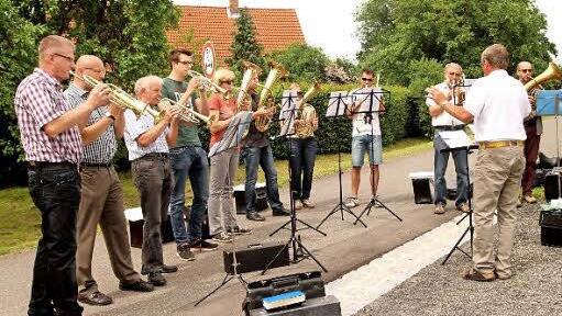 Der Posaunenchor sorgte für Musik.
