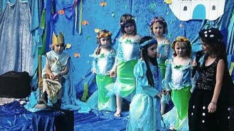 Die Kinder bei ihrer Vorf&uuml;hrung Foto: privat