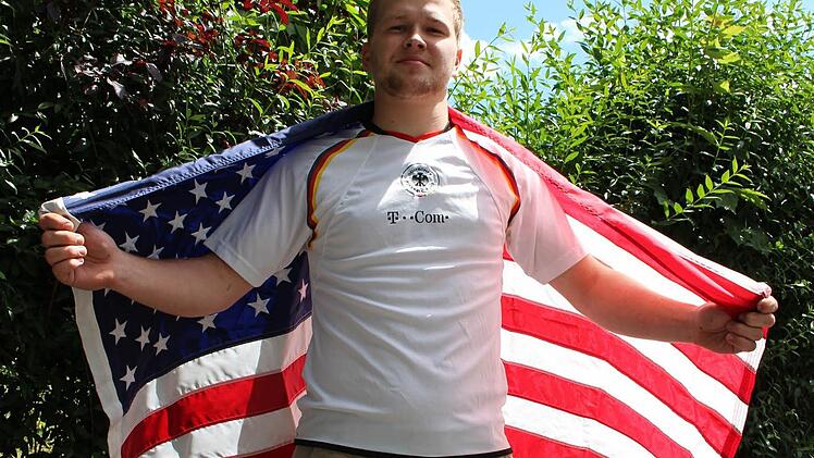 Deutschland oder Amerika? In Vincent Hammonds Brust schlagen zwei Herzen.  Foto: Martin Kreklau