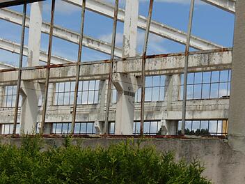 Auf dem Gelände des Neunkirchner Betonwerks könnten schon bald Reihenhäuser stehen.  Foto: Petra Malbrich