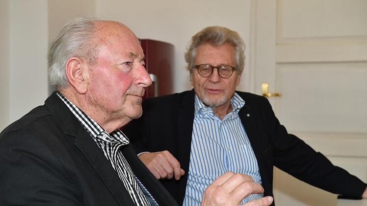 Künftig zählt die CSU-Fraktion im Stadtrat wieder 13 Sitze: Pankraz Deuber und Helmut Müller im Redaktionsgespräch.  Ronald Rinklef