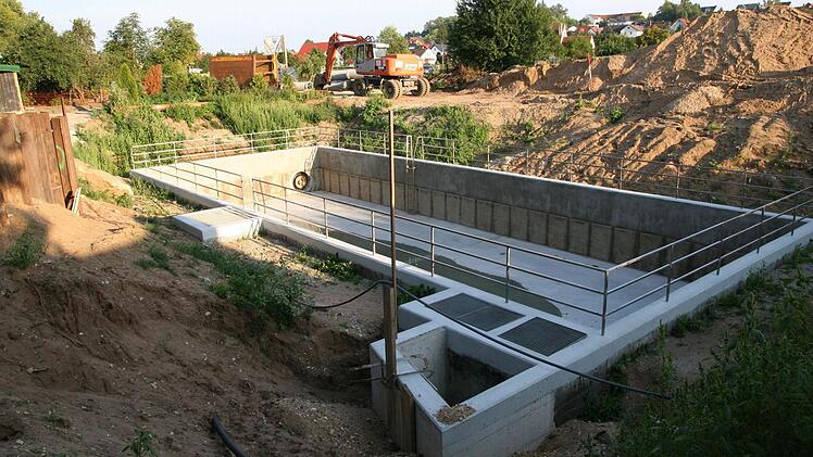 Auf modernsten Stand gebrachtes RegenrückhaltebeckenFoto: Werner Baier