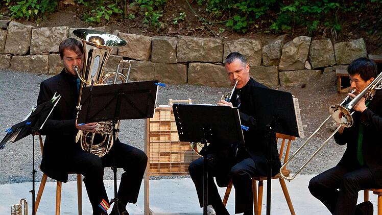 Das Philharmonische Blechbläserquintett Coburg beeindruckte beim Gastspiel in Heldritt. Foto: Jochen Berger